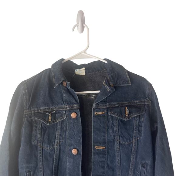 Bristol Blues Vintage 90s Size Medium‎ Chore Denim Button Up Jacket - Picture 2 of 9